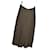Falda maxi Max Mara caqui con botones