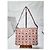 MCM Visetos Liz Shopper Pochette Rosa Chiaro - vista 13