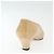 CHANEL Pumps Hohe Absätze Leder Beige CC Auth ti3387 - Ansicht 20