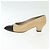 CHANEL Pumps Hohe Absätze Leder Beige CC Auth ti3387 - Ansicht 22