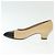 CHANEL Pumps Hohe Absätze Leder Beige CC Auth ti3387 - Ansicht 5