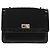 CHANEL Borsa a Spalla Matelassé in Tela e Pelle Nera Argento CC Auth bs28854 Nero - vista 13