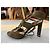 Sandali Christian Dior in pelle kaki Cachi - vista 4