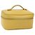 Pochette Vanity CHANEL COCO Mark in Pelle Caviar Oro Giallo CC Auth fm4842 D'oro