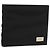 GUCCI Bifold Wallet Nylon Leather Black Silver Auth am8934 Silvery
