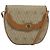 Borsa a spalla in tela a nido d'ape PVC beige oro Auth BA5504 Christian Dior