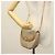 Borsa a spalla in tela a nido d'ape PVC beige oro Auth BA5504 Christian Dior - vista 21