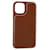 Hermès HERMES iPhone 12 & 12 Pro Case iPhone Case Leather Brown Auth BA5561  - view 1