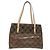 Borsa Tote Salvatore Ferragamo in vinile marrone Auth BA5417 - vista 13
