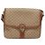 Céline Borsa a Spalla in Tela Macadam CELINE PVC Beige Oro Auth gh516 D'oro - vista 13
