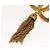 Spilla in metallo Gold CC Auth am8932V di CHANEL COCO Mark Lava Fringe D'oro - vista 6