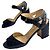 Chanel scarpe nere trapuntate con logo CC Nero