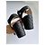 Chanel scarpe nere trapuntate con logo CC Nero - vista 12