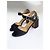 Chanel scarpe nere trapuntate con logo CC Nero - vista 15
