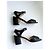 Chanel scarpe nere trapuntate con logo CC Nero - vista 5