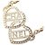 Choker in strass placcato oro Chanel D'oro