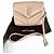 Saint Laurent Loulou Toy Borsa a tracolla in pelle beige
