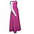 Autre Marque Rosa strukturierte Midi-Kleid von Self-Portrait mit Diamanten Pink - Ansicht 4