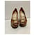 Yves Saint Laurent Pompes Peep Toe Palais en Python Orange Roccia YSL Multicolore  - vue 3