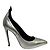 Décolleté Thorn Saint Laurent in pelle argento