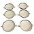 Autre Marque Bernardaud Vercors white porcelain bowls with platinum edge