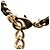 Collana Pendente Specchio Cuore Chanel Coco Mark Nero D'oro - vista 4