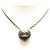 Collana Pendente Specchio Cuore Chanel Coco Mark Nero D'oro - vista 6