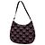 Borsa a spalla Cleo in jacquard nero di Prada - vista 2