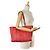 Borsa Tote MM Deauville Coco Mark con catena Chanel Rosso - vista 8