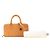 Pochette Amazona Loewe in pelle marrone - vista 13