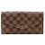 Cartera Larga Sarah Damier Louis Vuitton Castaño