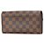 Cartera Larga Sarah Damier Louis Vuitton Castaño - vista 2