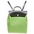Zaino Herbag in tela verde e nera di Hermès - vista 2