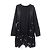 Autre Marque Merlette Blumenperlenkleid Schwarz