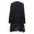 Autre Marque Merlette Blumenperlenkleid Schwarz - Ansicht 3