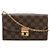 Borsa a spalla Louis Vuitton Portefeuille Croisette Damier 2 in 1 Rosa