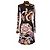 Roberto Cavalli Kleid mit Blumenmuster aus Jersey Größe M Mehrfarben - Ansicht 2