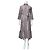 Autre Marque Britt Sisseck Gestreiftes Leinenkleid Mehrfarben