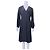 Rouje Schwarzes Polka Dot Langarmkleid mit V Ausschnitt