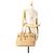 Borsa Lady Dior Cannage di Christian Dior Marrone Beige - vista 13