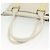 Burberry Borsa Tote in Pelle Bianca e Oro Autentica ti3413 Bianco D'oro - vista 7