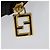 Bolso FENDI de piel charol 2way Negro Oro Auth ti3390 Dorado - vista 10