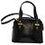 Bolso FENDI de piel charol 2way Negro Oro Auth ti3390 Dorado - vista 2