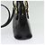 Bolso FENDI de piel charol 2way Negro Oro Auth ti3390 Dorado - vista 4