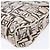 Pochette Accessorio Salvatore Ferragamo PVC Beige Argento Auth BA5509 - vista 15