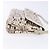 Pochette Accessorio Salvatore Ferragamo PVC Beige Argento Auth BA5509 - vista 3