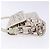 Pochette Accessorio Salvatore Ferragamo PVC Beige Argento Auth BA5509 - vista 4