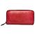 Vintage Dior Patent Leather Monogram Zippy Wallet Red