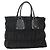 Prada Gaufre Tote Tessuto Grande Nero