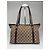 Vintage Gucci Monogram Handtasche Beige Braun - Ansicht 10